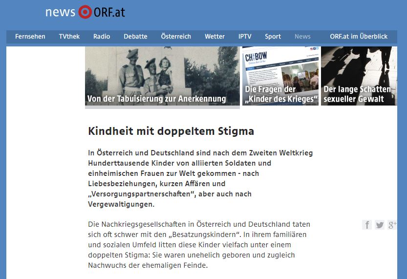 Kindheit mit doppeltem Stigma – ORF