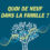 Quoi de neuf dans la famille ?