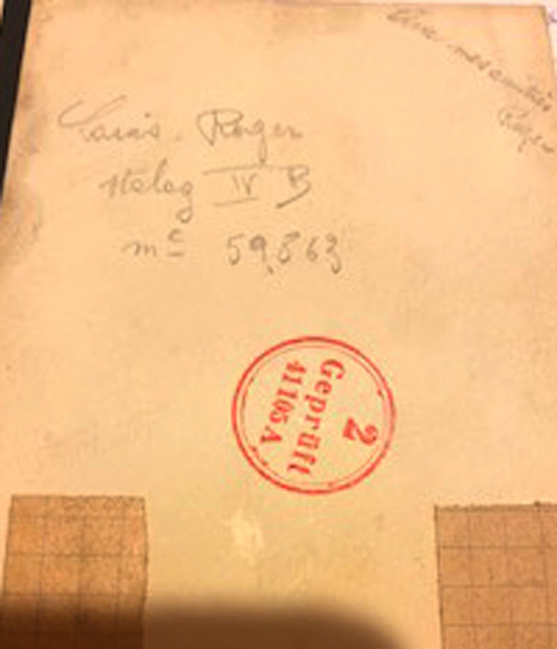 Dos de la photo de Roger LOUIS Dos de la photo de Roger LOUIS