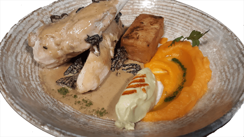 Poulet sauce morilles!2